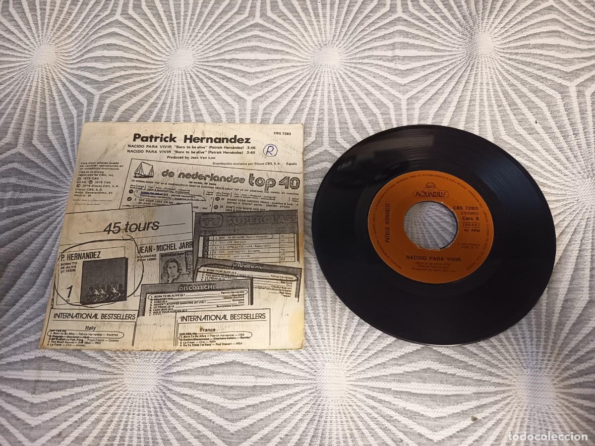 Discos de vinilo: Patrick Hernandez &ndash; Born To Be Alive. espa&ntilde;a, 1979 - Foto 2