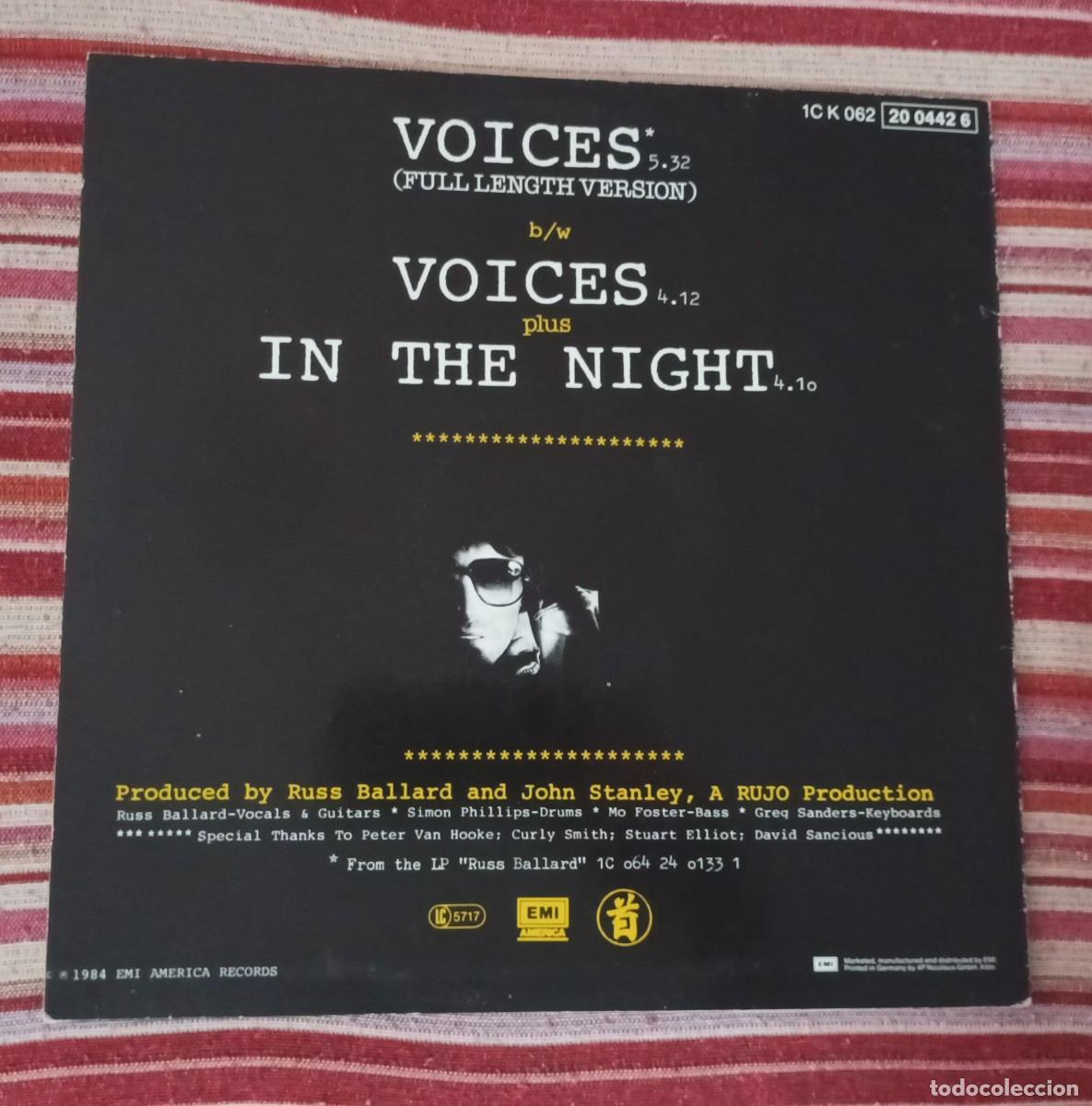Discos de vinilo: RUSS BALLARD - VOICES - MAXI SINGLE - Foto 2