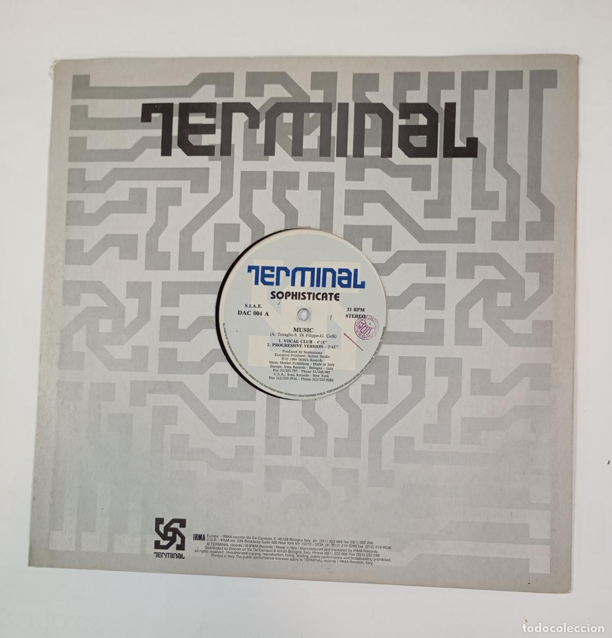 Discos de vinilo: Terminal. Sophisticate. MAXI-SINGLE. TDKDA49 - Foto 1