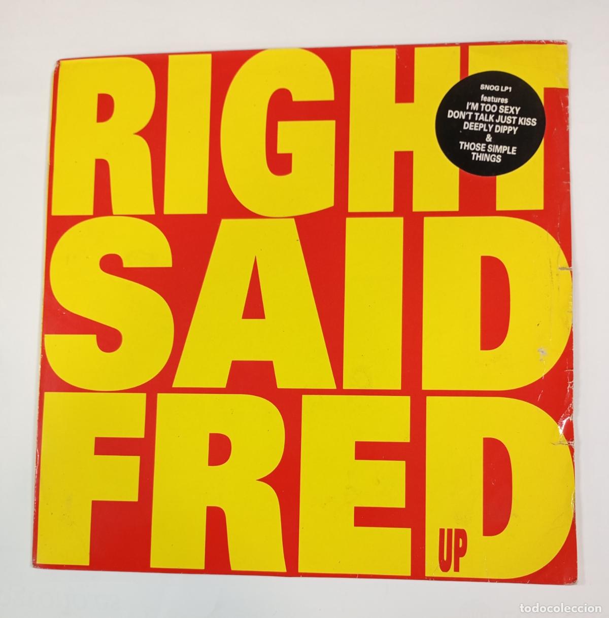Discos de vinilo: Right Said Fred. up. LP. TDKDA49 - Foto 1