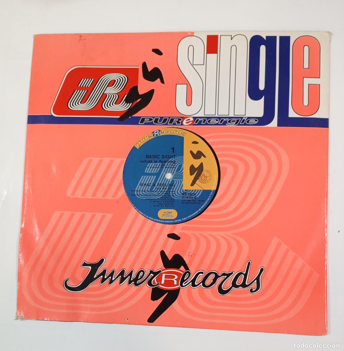 Discos de vinilo: What a Feeling. Basic Sight. MAXI-SINGLE. TDKDA49 - Foto 1