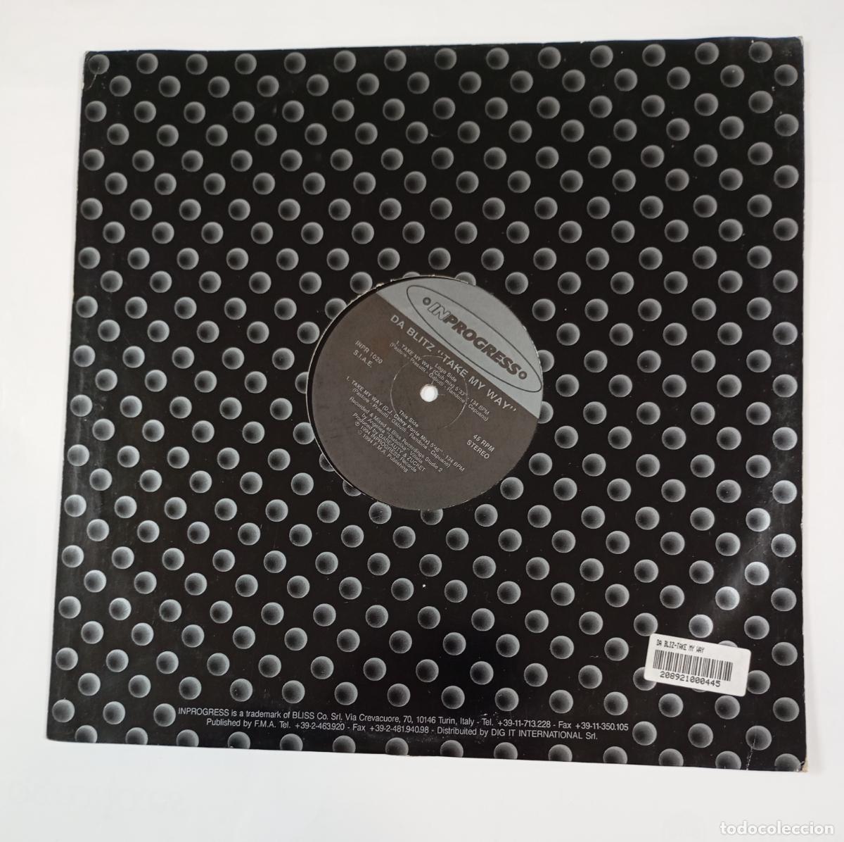 Discos de vinilo: DA BLITZ. TAKE MY AWAY. IN PROGRESS. MAXI-SINGLE. TDKDA49 - Foto 2