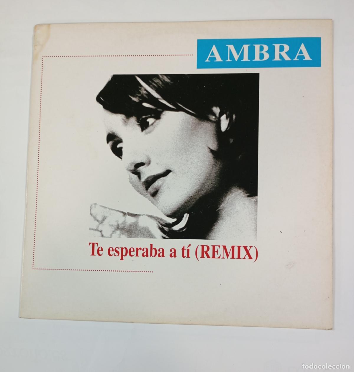 Discos de vinilo: AMBRA. TE ESPERABA A T&Iacute;. REMIX. MAXI-SINGLE. TDKDA54 - Foto 1