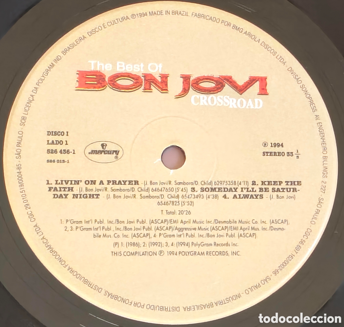Discos de vinilo: Bon Jovi - Cross Road - - Foto 3
