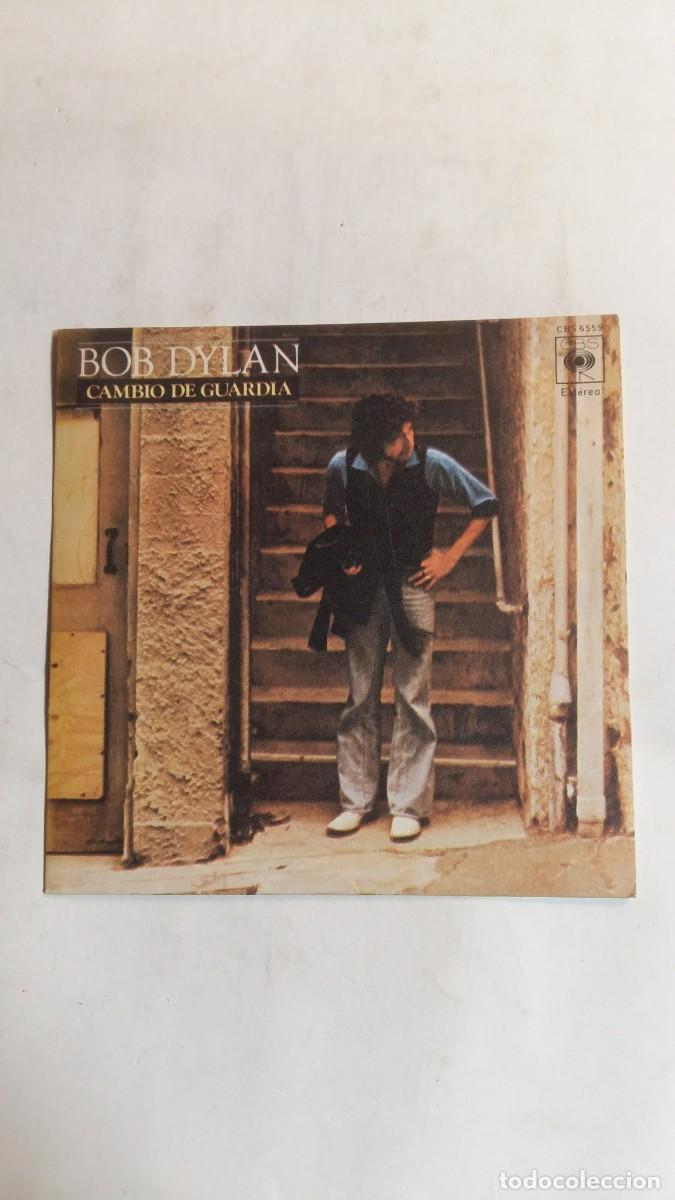 Discos de vinilo: Single, Bob Dylan, Cambio de Guardia, Edita Discos CBS - Foto 1