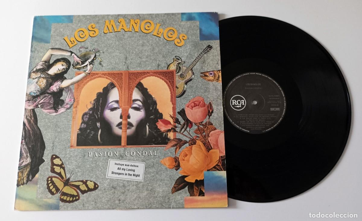 Discos de vinilo: LP LOS MANOLOS - PASI&Oacute;N CONDAL - Foto 3