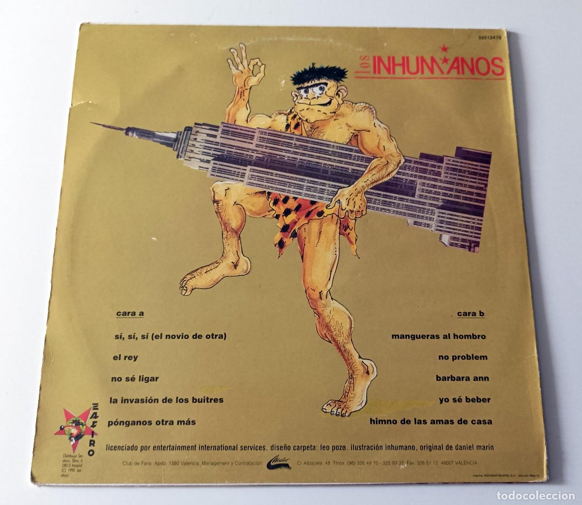 Discos de vinilo: LP LOS INHUMANOS - NO PROBLEM - Foto 2
