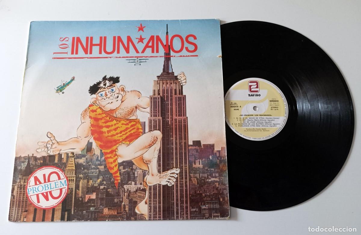 Discos de vinilo: LP LOS INHUMANOS - NO PROBLEM - Foto 3