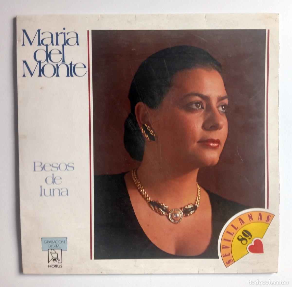 Discos de vinilo: LP MAR&Iacute;A DEL MONTE - BESOS DE LUNA - Foto 1