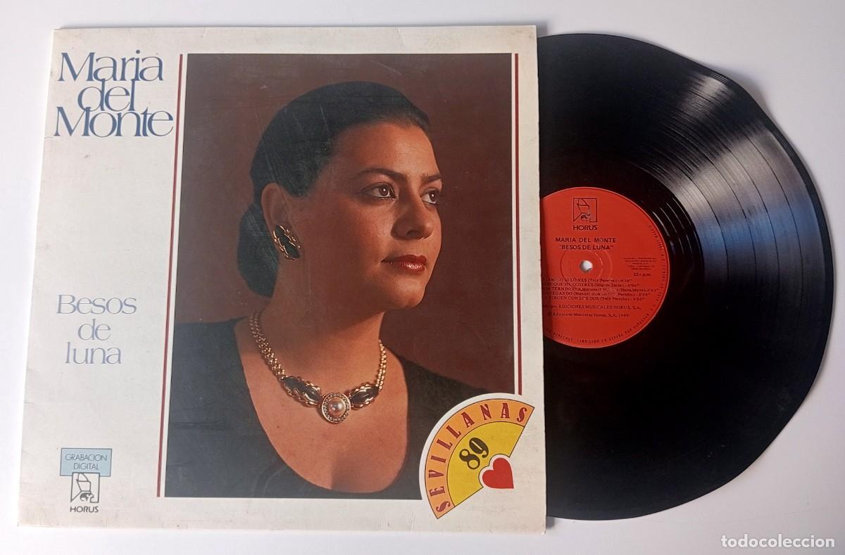Discos de vinilo: LP MAR&Iacute;A DEL MONTE - BESOS DE LUNA - Foto 3