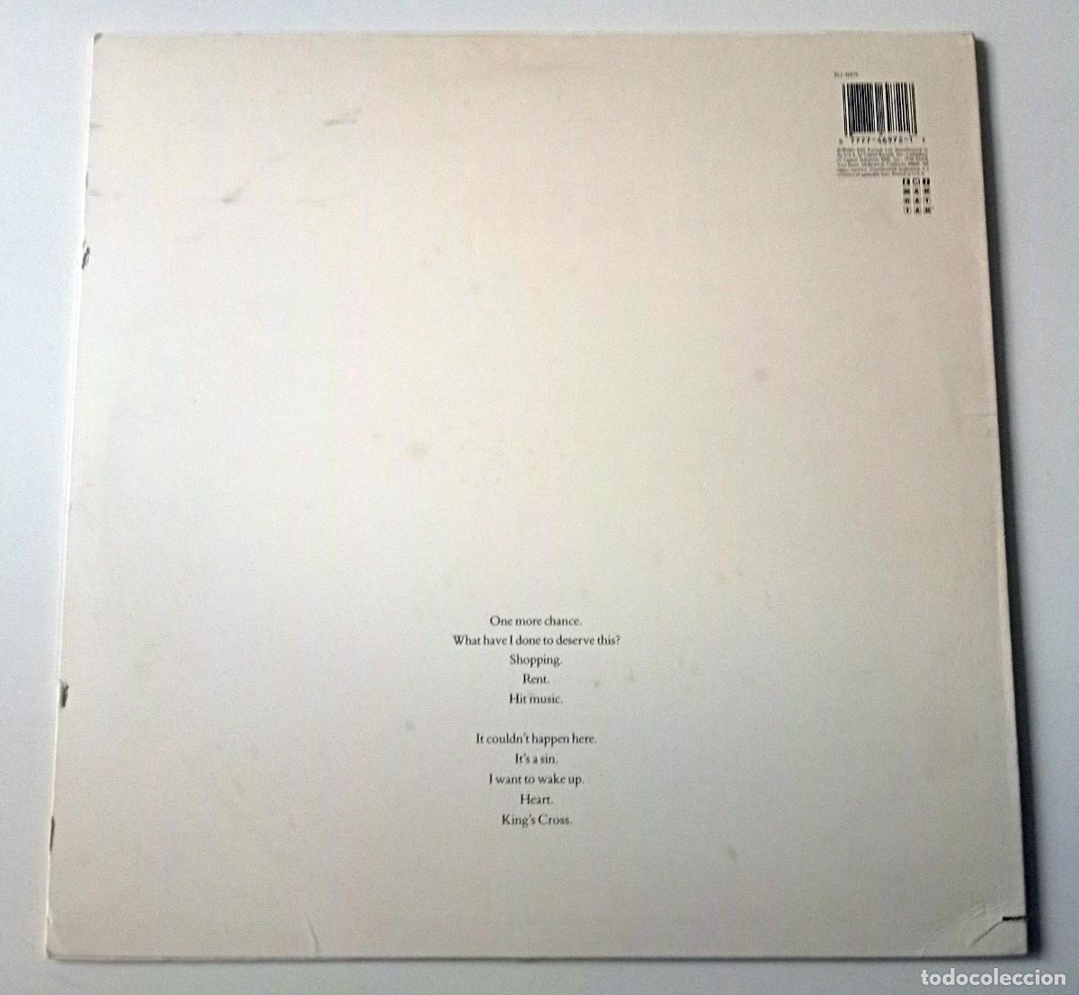 Discos de vinilo: LP PET SHOP BOYS - ACTUALLY - Foto 2