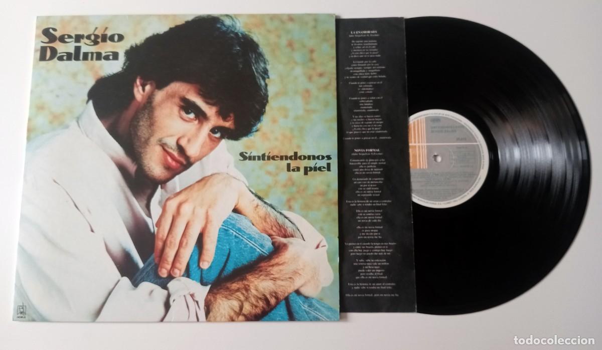 Discos de vinilo: LP SERGIO DALMA - SINTI&Eacute;NDONOS LA PIEL - Foto 3
