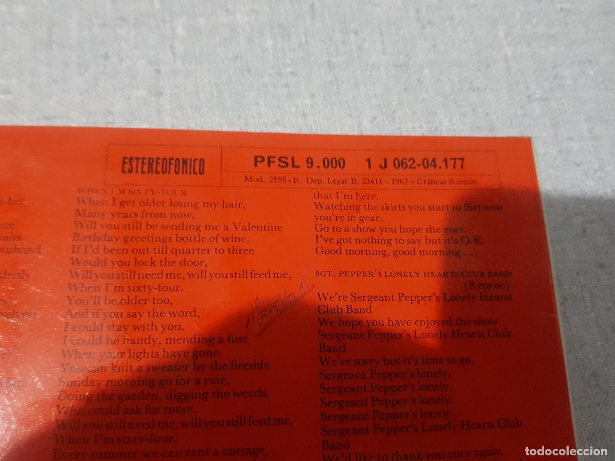 Discos de vinilo: THE BEATLES.LEONELY HEARTS - Foto 2