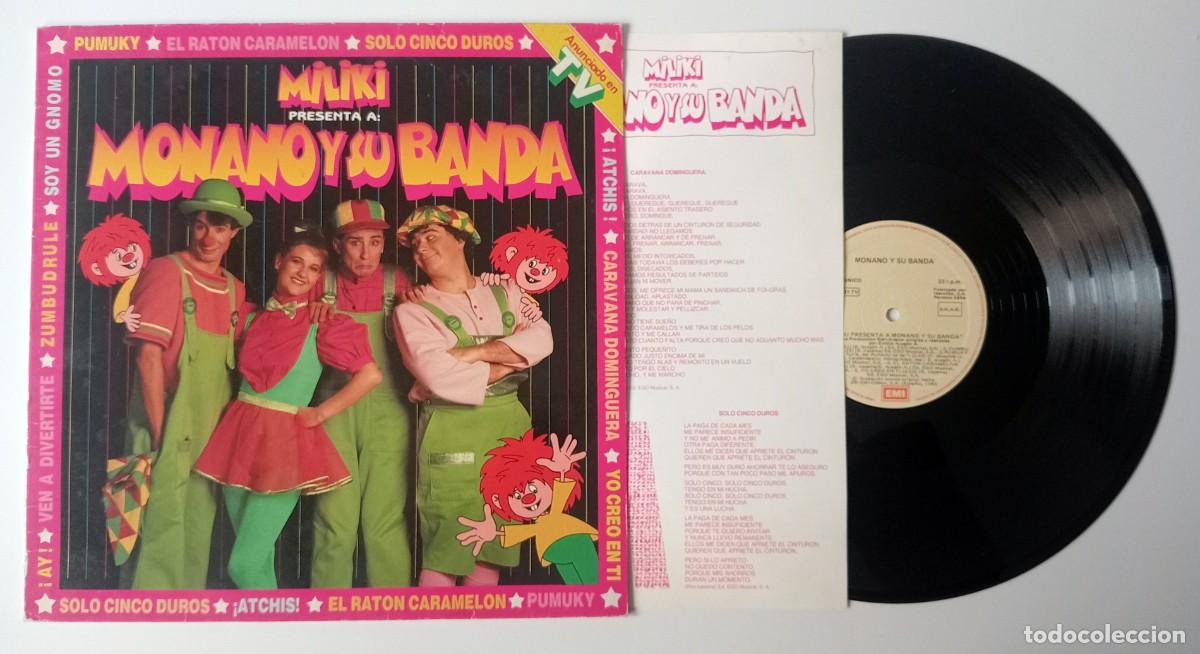 Discos de vinilo: LP MILIKI PRESENTA A MONANO Y SU BANDA - Foto 3