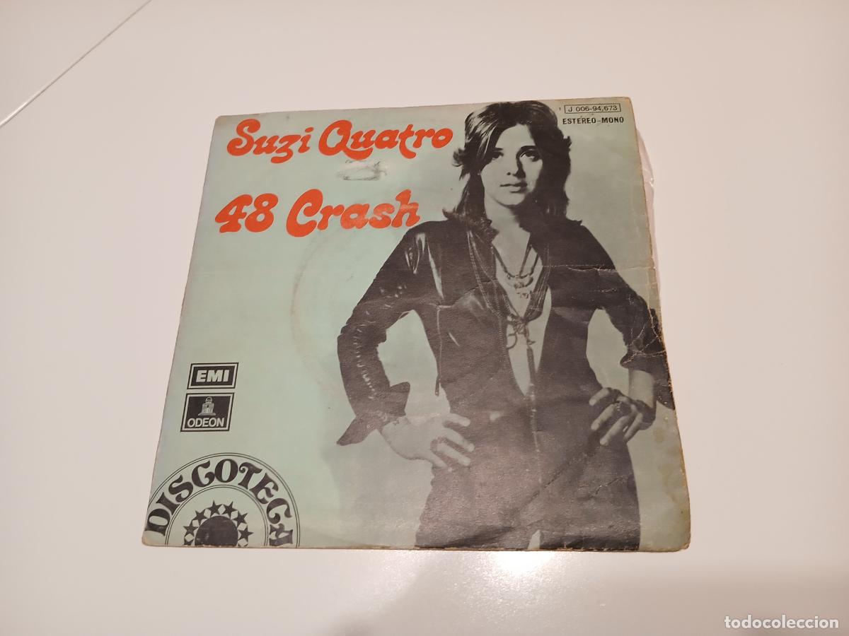 Discos de vinilo: Suzi Quatro -48 crash- (1973) single 7&rdquo; - Foto 1