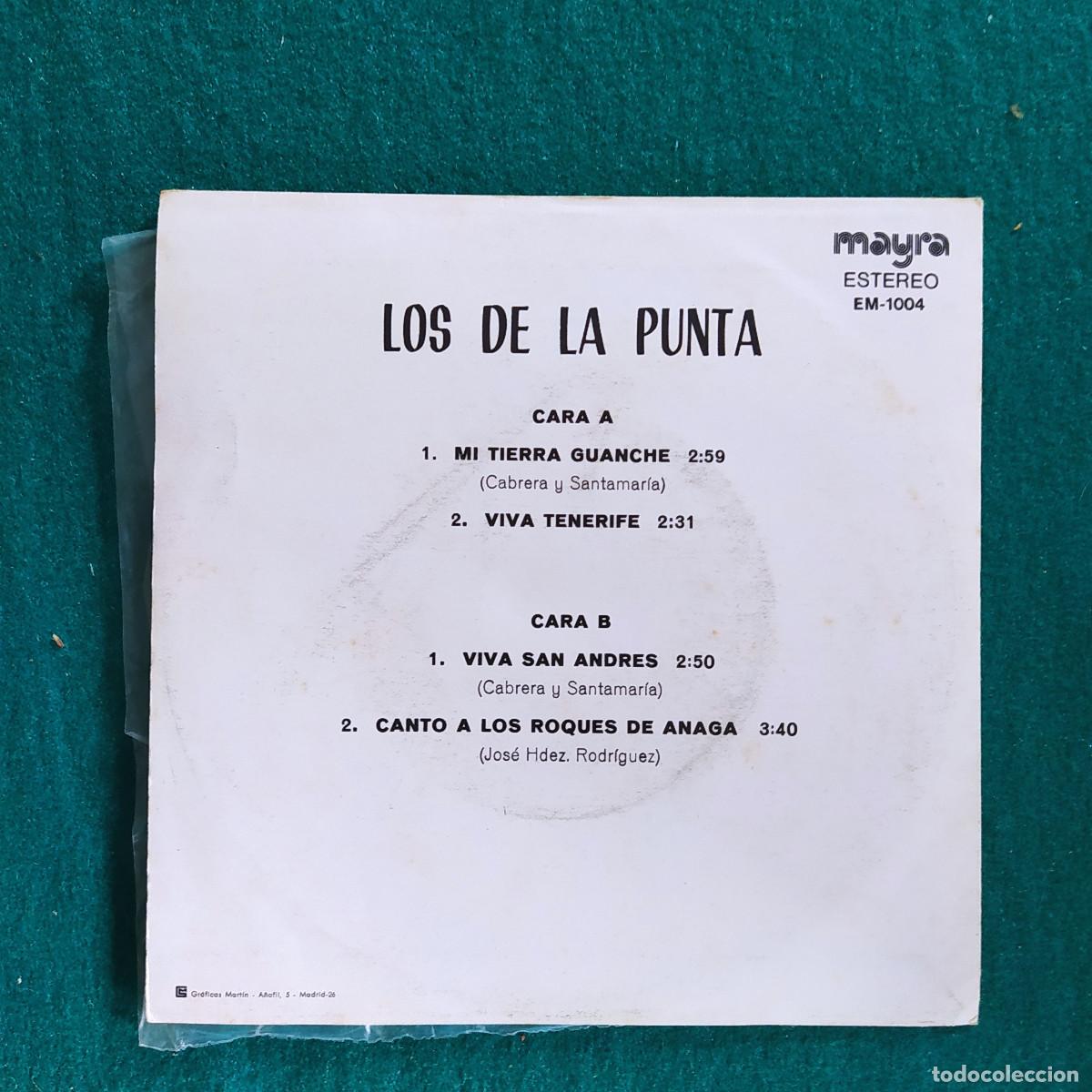 Discos de vinilo: Los de la punta - mi tierra guanche - Foto 2