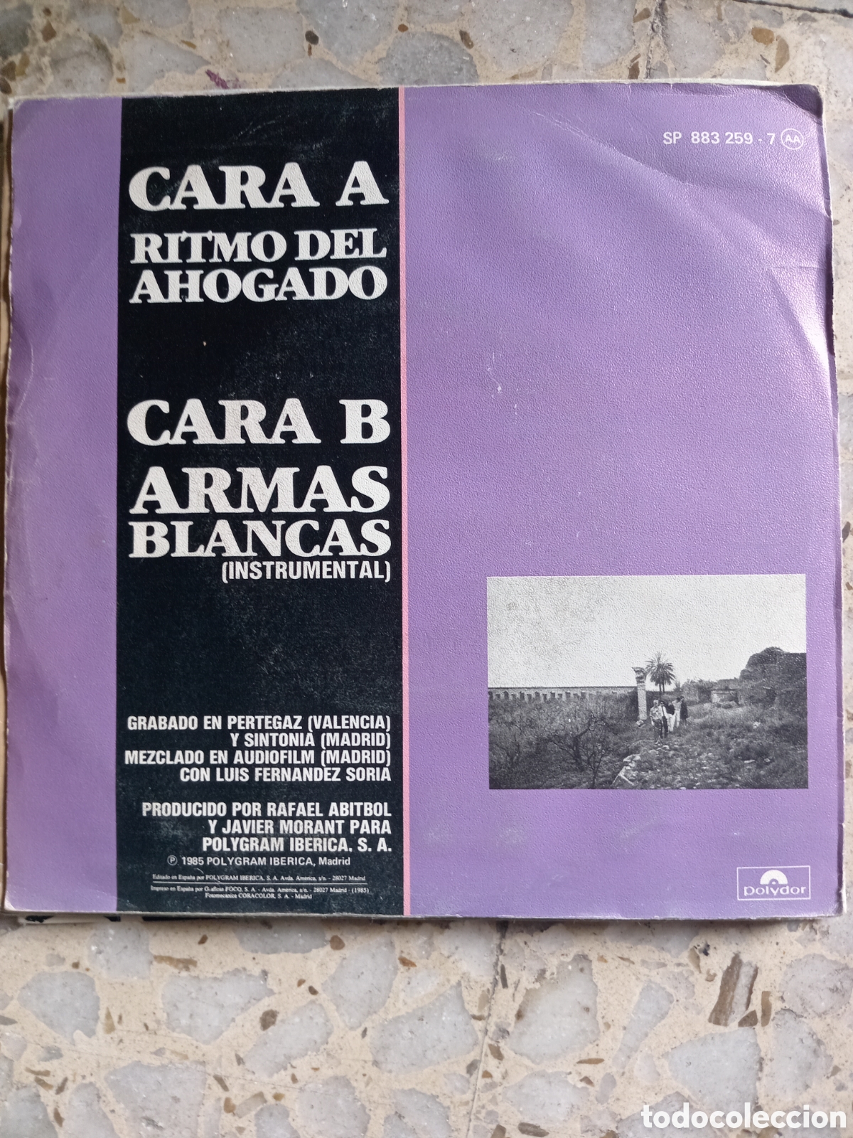 Discos de vinilo: SGL ARMAS BLANCAS RITMO DEL AHOGADO 1985 - Foto 2