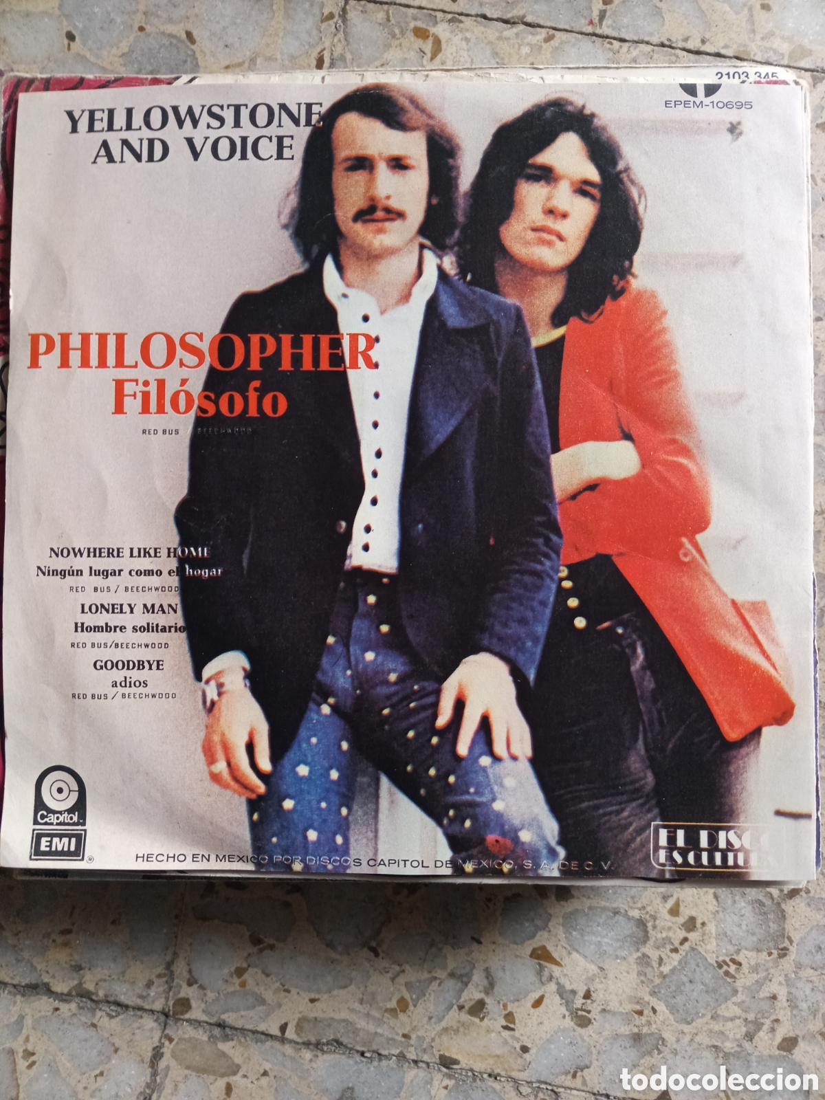 Discos de vinilo: EP YELLOWSTONE AND VOICE PHILOSOPHER 1973 MEXICO - Foto 2