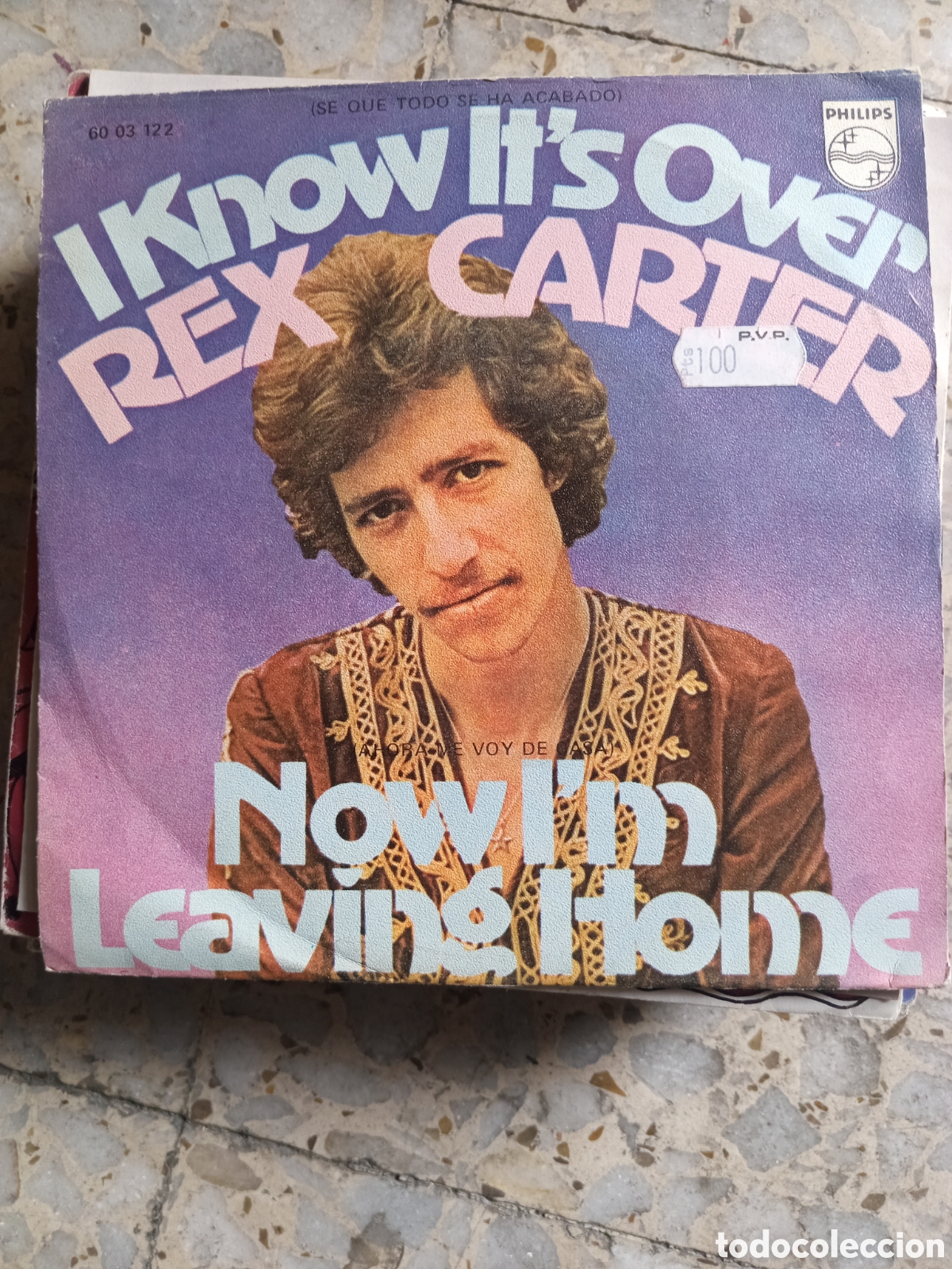 Discos de vinilo: SGL REX CARTER I KNOW IT&acute;S OVER 1971 - Foto 1