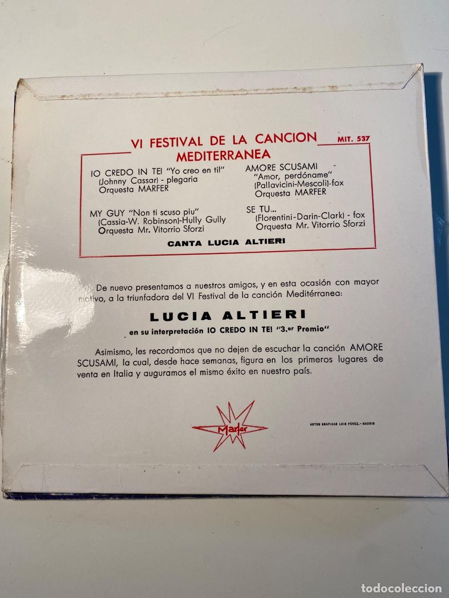Discos de vinilo: Lucia Alteri. Mediterraneo&hellip; - Foto 2