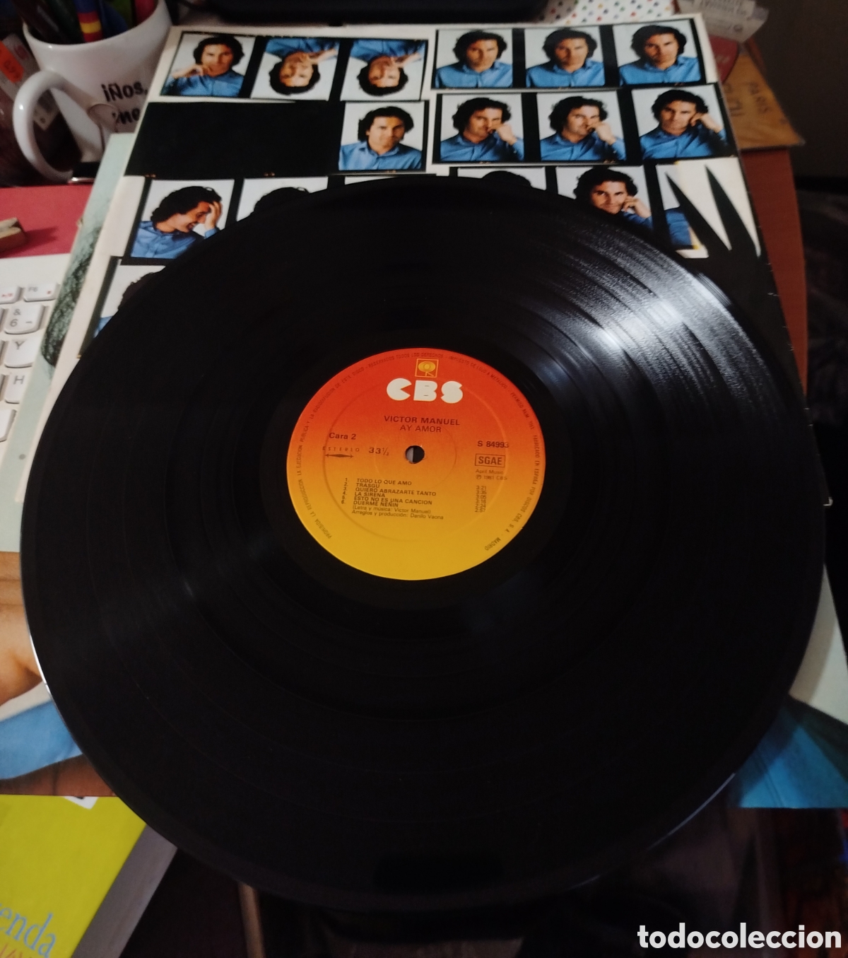 Discos de vinilo: V&iacute;ctor Manuel - Ay Amor - Foto 2