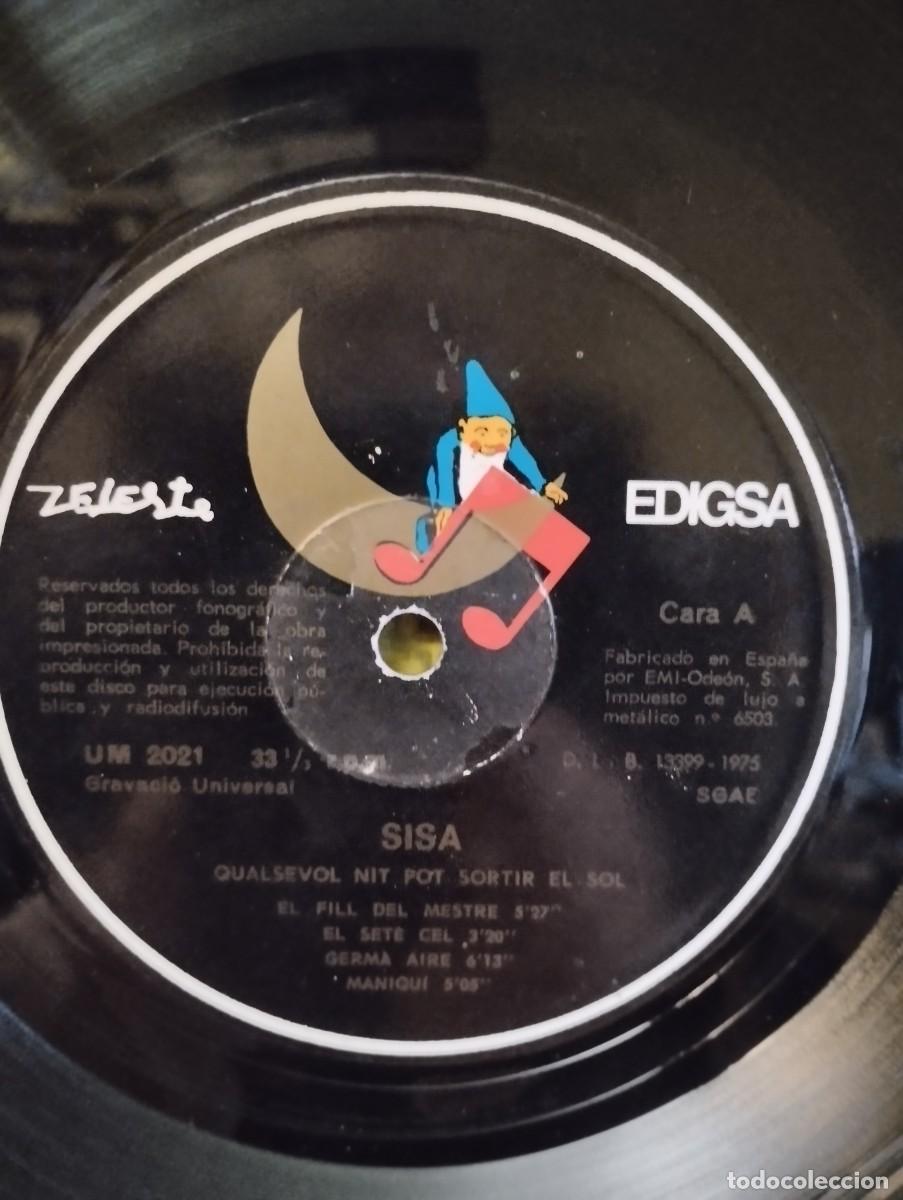 Discos de vinilo: SISA ---QUALSEVOL NIT POT SORTIR EL SOL - Foto 3