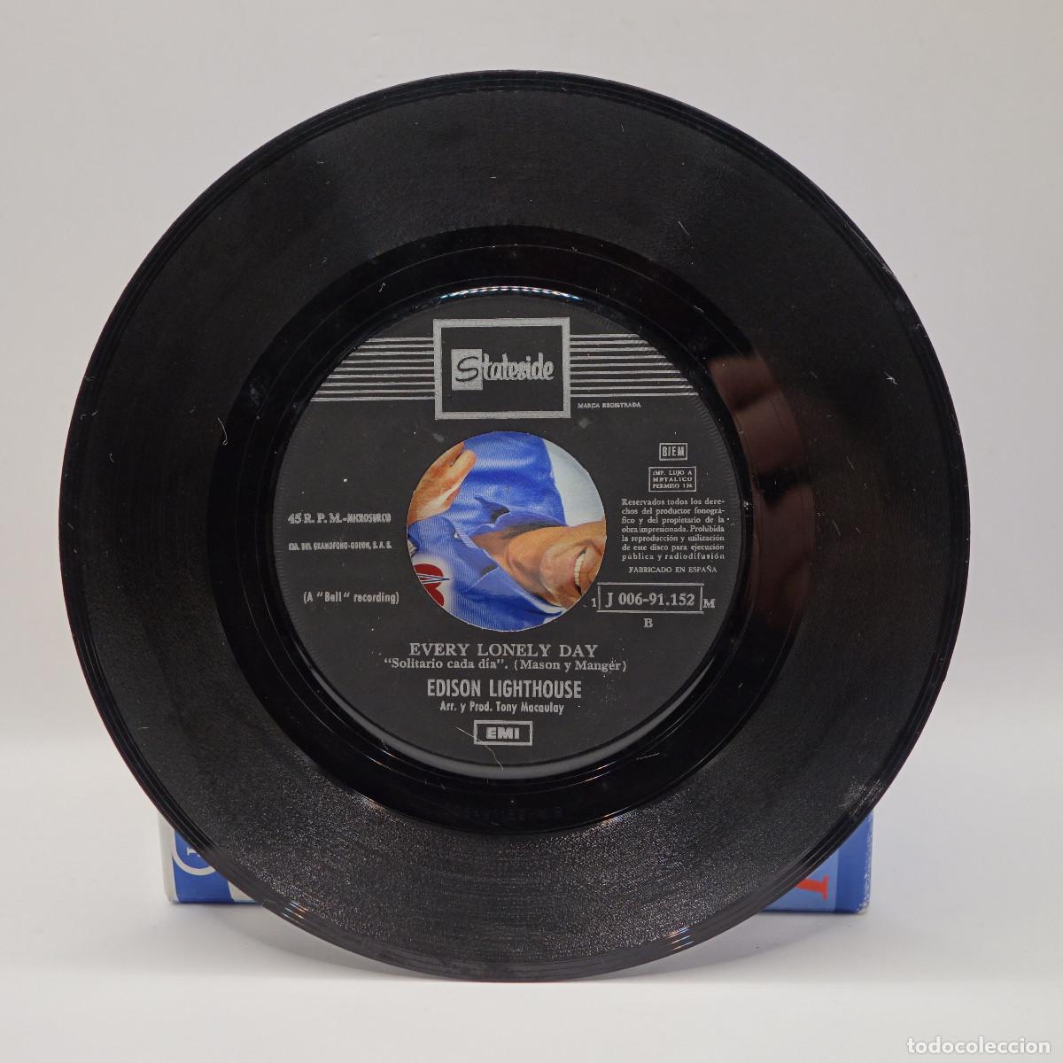 Discos de vinilo: LOVE GROWS - EDISON LIGHTHOUSE - EVERY LONELY DAY - Foto 5