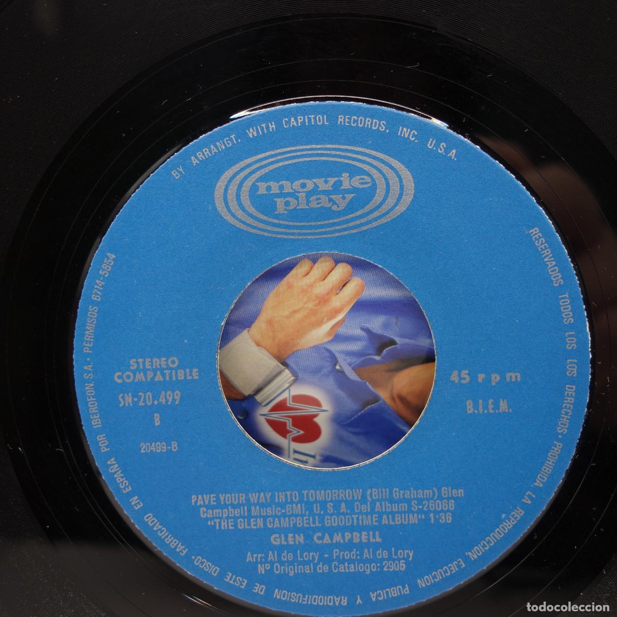 Discos de vinilo: GLEN CAMPBELL - ITS ONLY MAKE BELIEVE - Foto 6