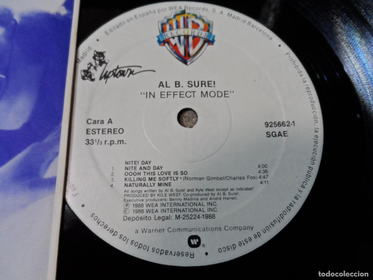 Discos de vinilo: Al B. Sure! &ndash; In Effect Mode (SPAIN 1988) - Foto 3