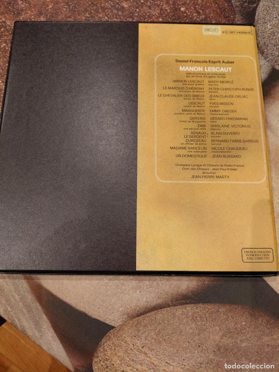 Discos de vinilo: Opera vinilo Manon Lescaut de Auber - Foto 2