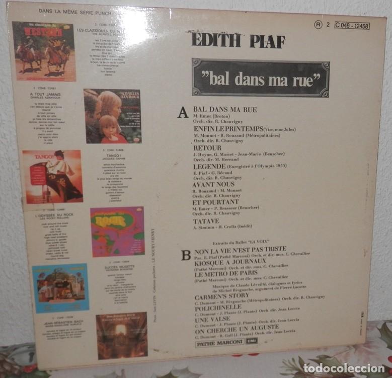 Discos de vinilo: DISCO LP DE VINILO DE EDITH PIAF - Foto 2