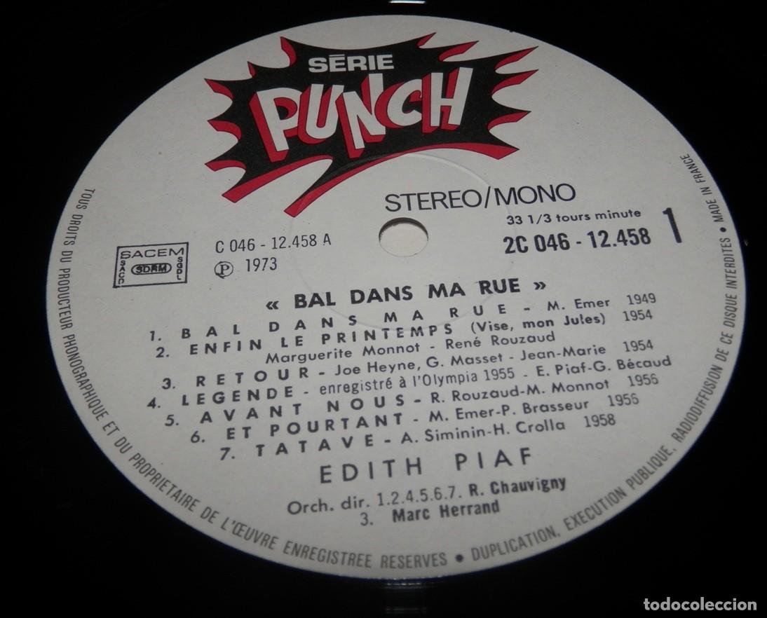 Discos de vinilo: DISCO LP DE VINILO DE EDITH PIAF - Foto 3