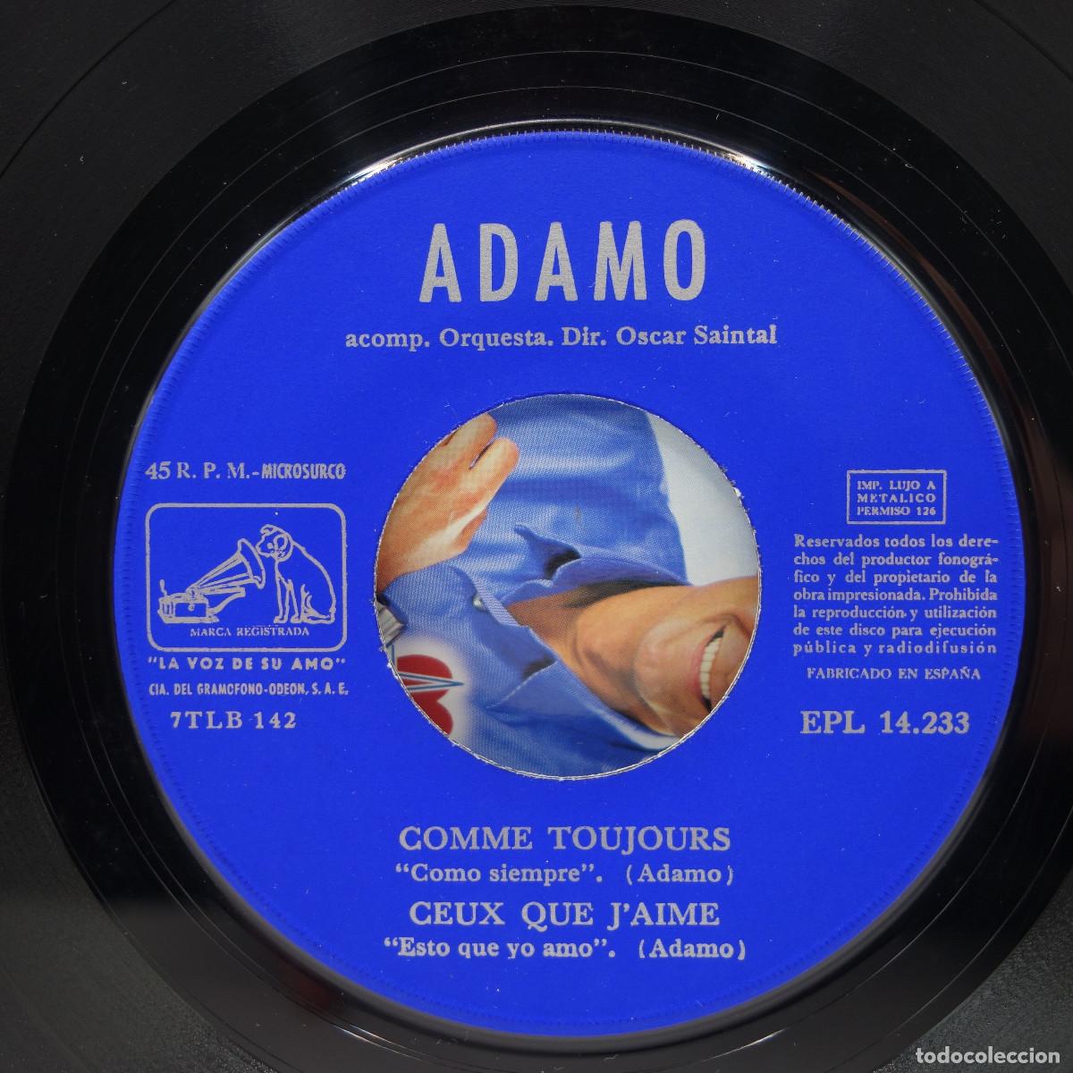 Discos de vinilo: ADAMO - JAIME - CHANSON EN RONDELLES - Foto 5