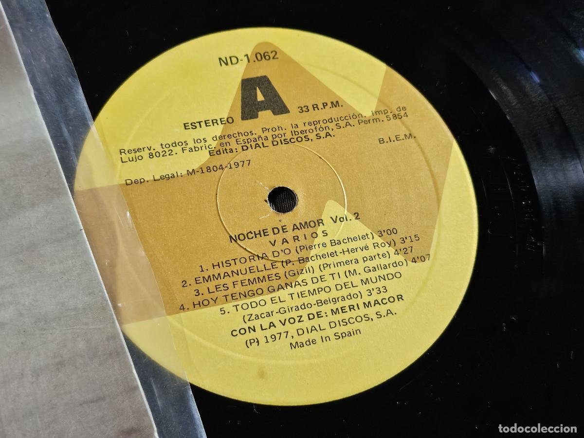 Discos de vinilo: disco lp noche de amor - Foto 2