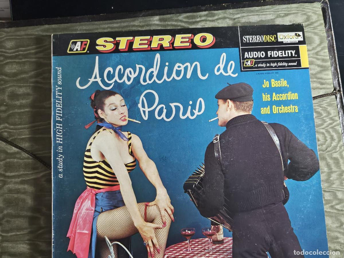 Discos de vinilo: disco lp acordeon de paris - Foto 1