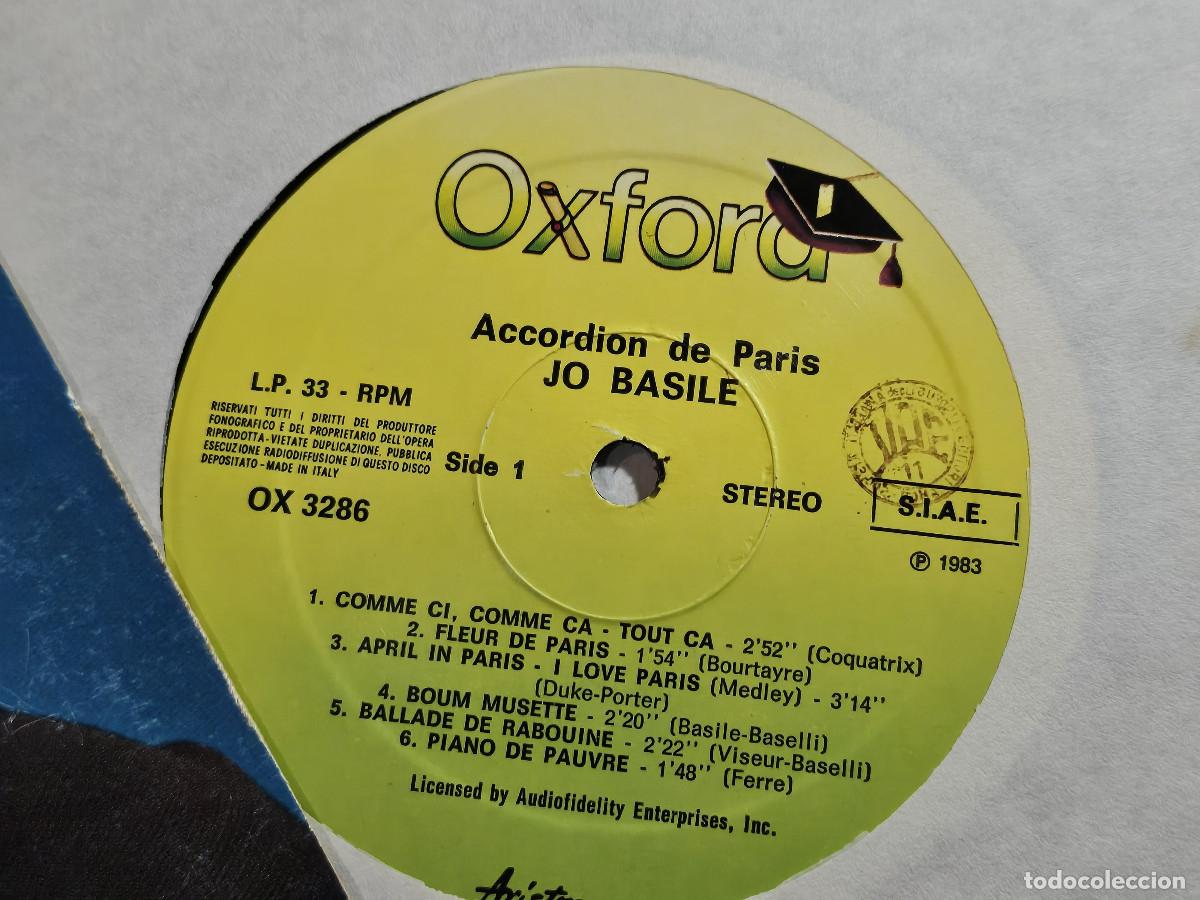 Discos de vinilo: disco lp acordeon de paris - Foto 2