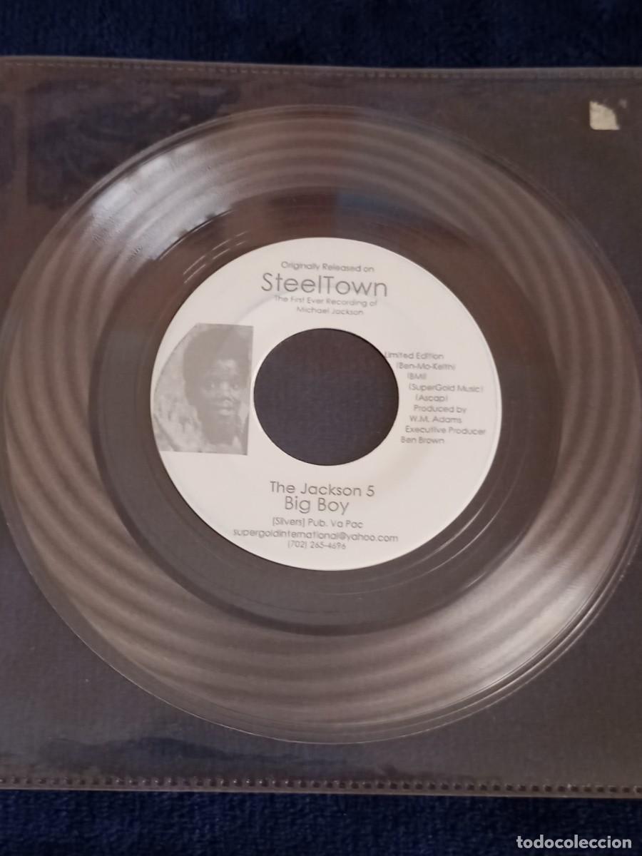 Discos de vinilo: Michael Jackson J5 Big Boy vinilo single transparente - Foto 1
