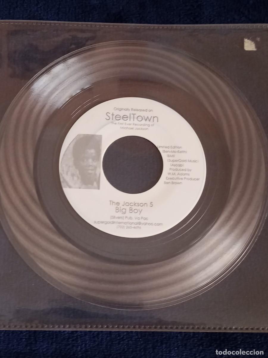 Discos de vinilo: Michael Jackson J5 Big Boy vinilo single transparente - Foto 2