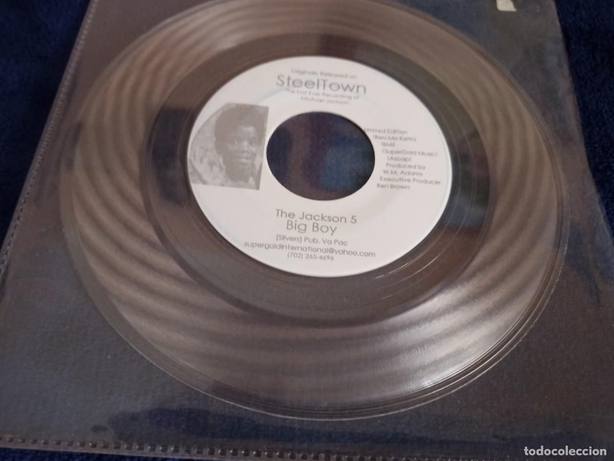Discos de vinilo: Michael Jackson J5 Big Boy vinilo single transparente - Foto 3