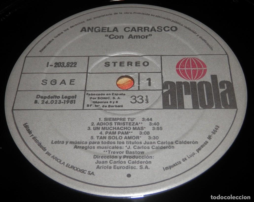Discos de vinilo: DISCO LP DE VINILO ANGELA CARRASCO - Foto 3