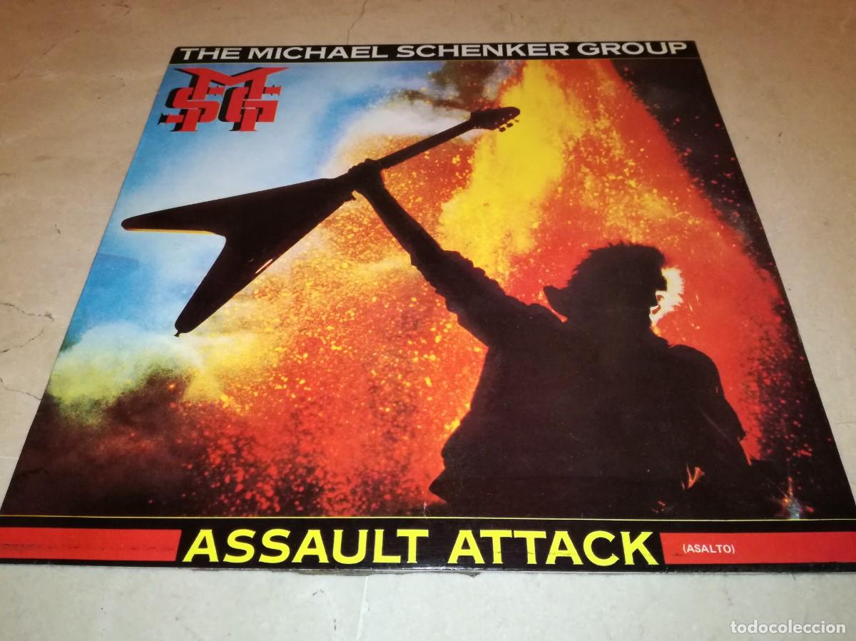 Discos de vinilo: THE MICHAEL SCHENKER GROUP-ASSAULT ATTACK-ORIGINAL ESPA&Ntilde;OL 1982 - Foto 1