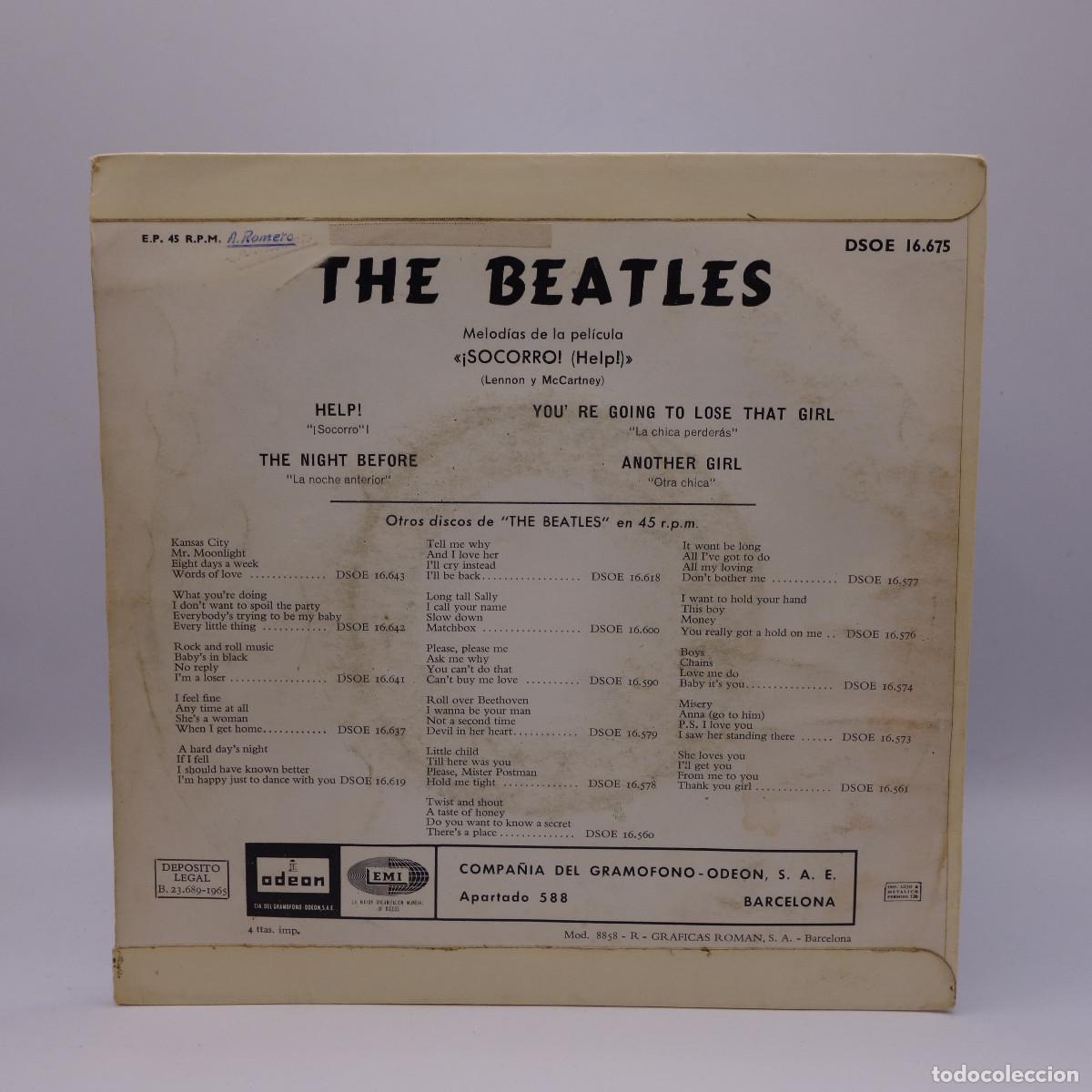 Discos de vinilo: THE BEATLES - HELP - THE NIGHT BEFORE - Foto 2