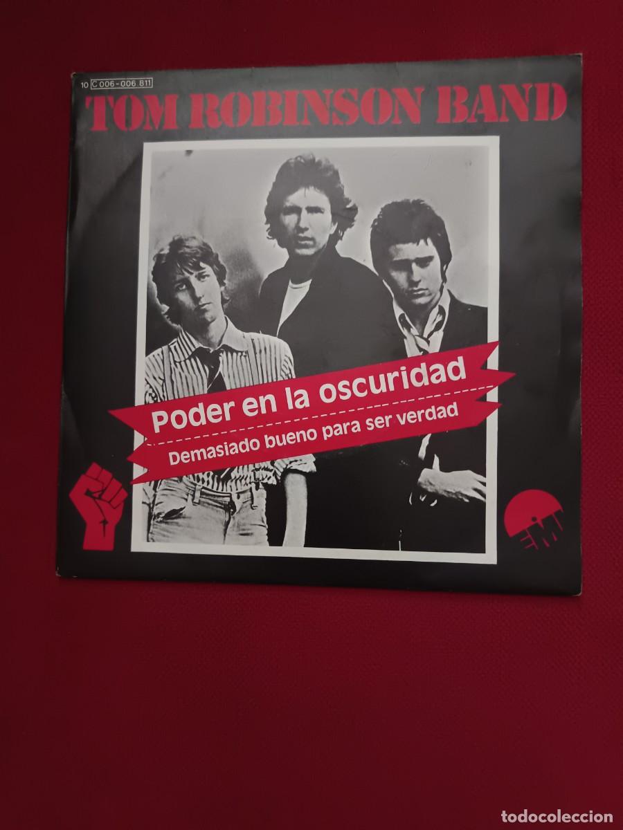 Discos de vinilo: TOM ROBINSON BAND PODER EN LA OSCURIDAD SINGLE 1978 - Foto 1
