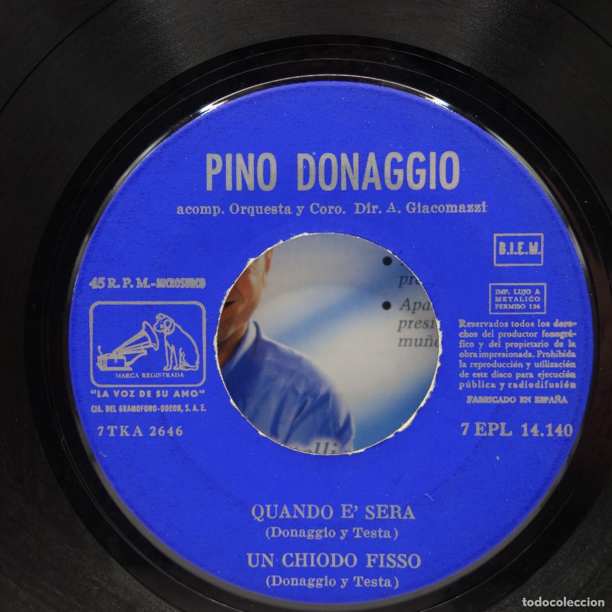 Discos de vinilo: PINO DONAGGIO EN SAN REMO - Foto 5