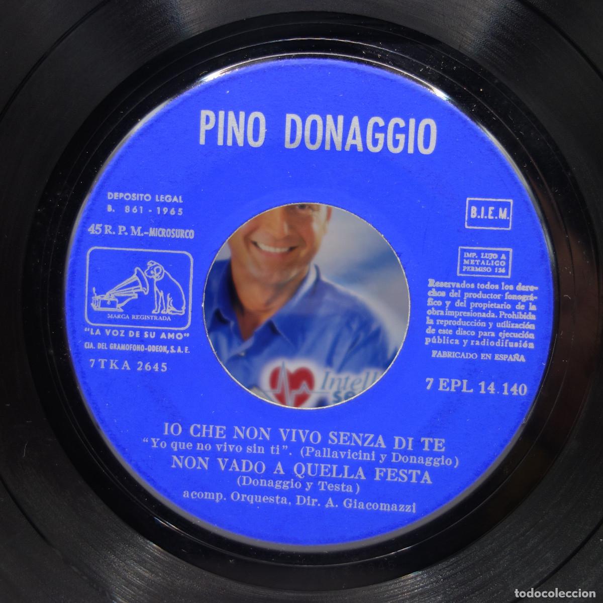Discos de vinilo: PINO DONAGGIO EN SAN REMO - Foto 7