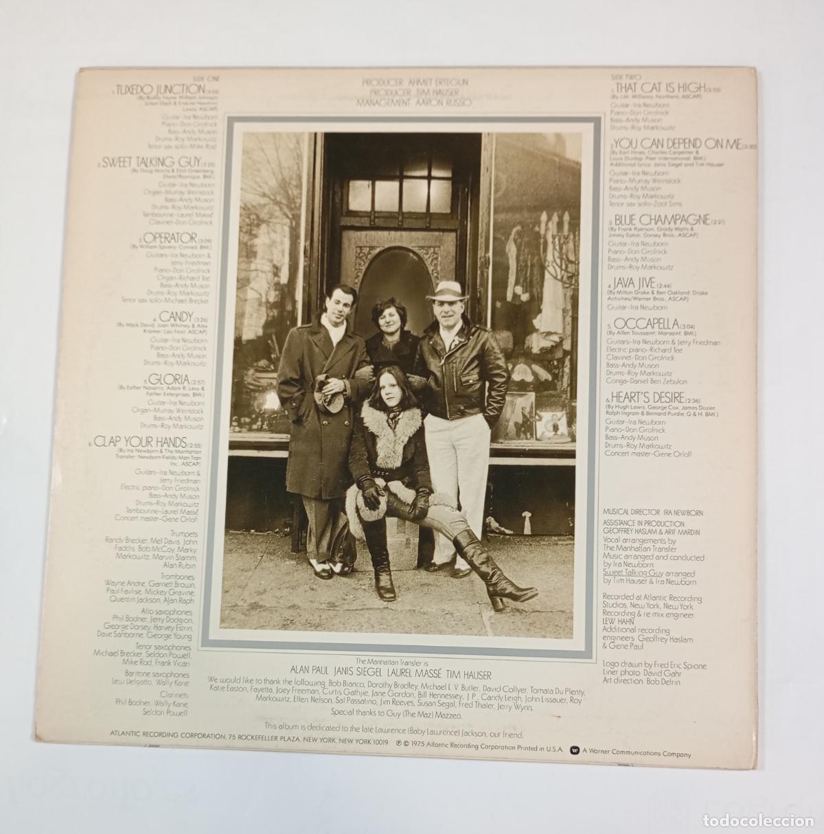 Discos de vinilo: THE MANHATTAN TRANSFER. LP. TDKLP7 - Foto 2