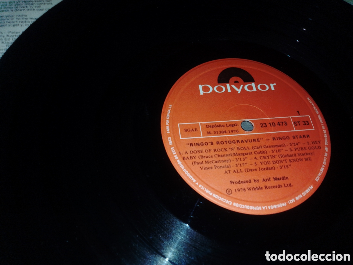 Discos de vinilo: RINGO STARR - ROTOGRAVURE - SPAIN - POLYDOR - GATEFOLD - L - - Foto 4