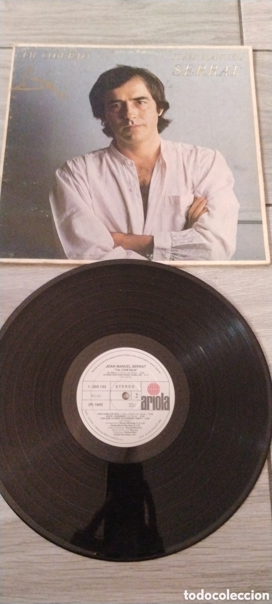 Discos de vinilo: JOAN MANUEL SERRAT-TAL COM RAJA-LP-ARIOLA/SPAIN-IB - Foto 5