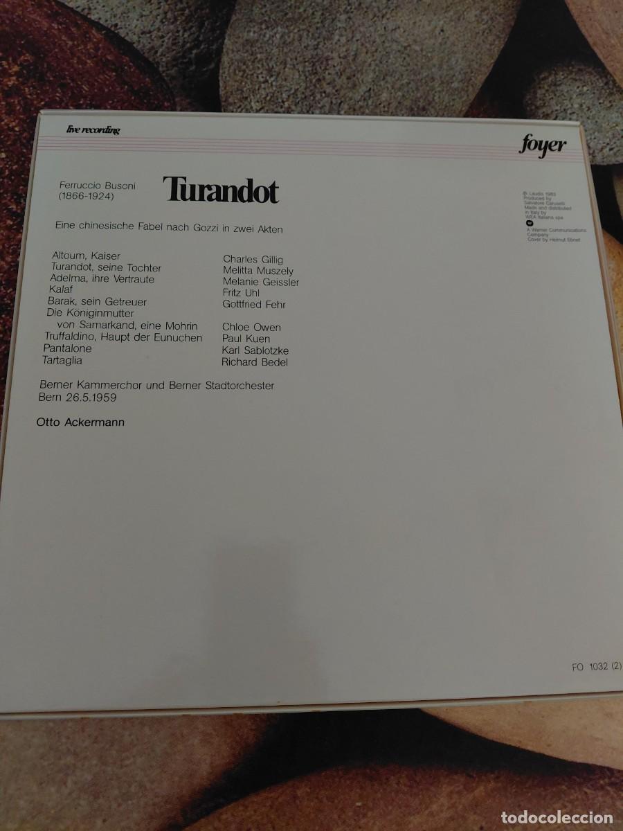 Discos de vinilo: Opera vinilo Turandot de Busoni - Foto 2