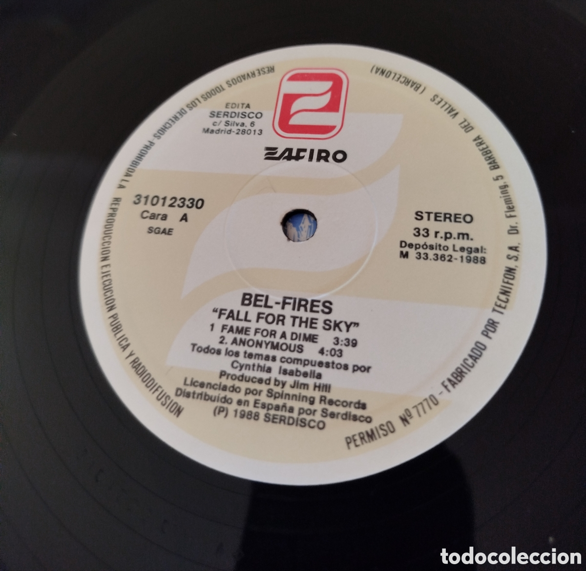 Discos de vinilo: Bel-fires - fall for the sky - Foto 3
